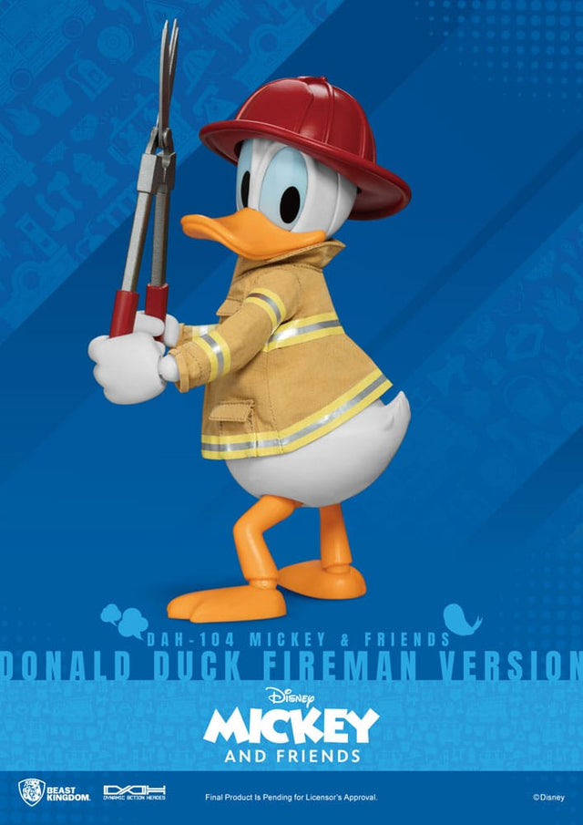 Beast Kingdom Toys Mickey & Friends Donald Duck Fireman Ver. Dynamic 8ction Heroes 1/9 Actionfigur
