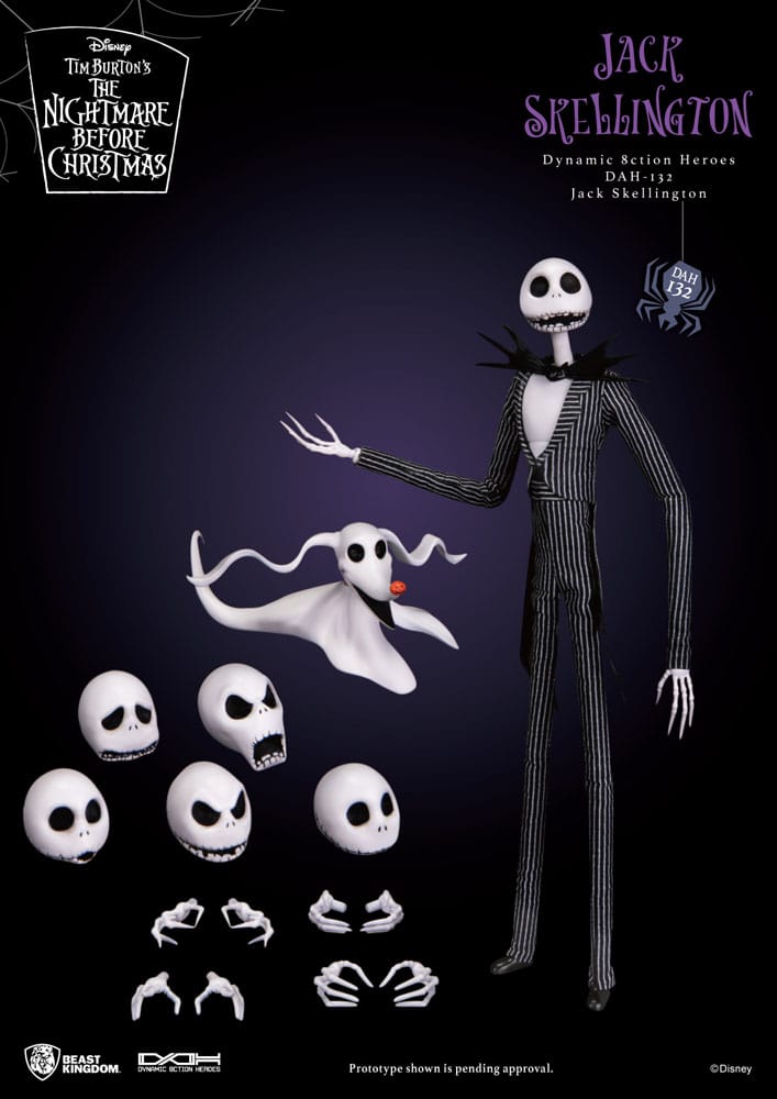 Beast Kingdom Toys Nightmare before Christmas 8ction Heroes Actionfigur 1/9 Jack 21 cm