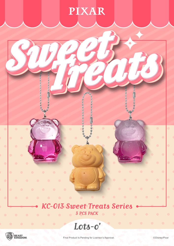Beast Kingdom Toys Pixar Sweet Treats Series Schlüsselanhänger 3er-Pack
