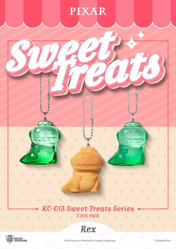 Beast Kingdom Toys Pixar Sweet Treats Series Schlüsselanhänger 3er-Pack
