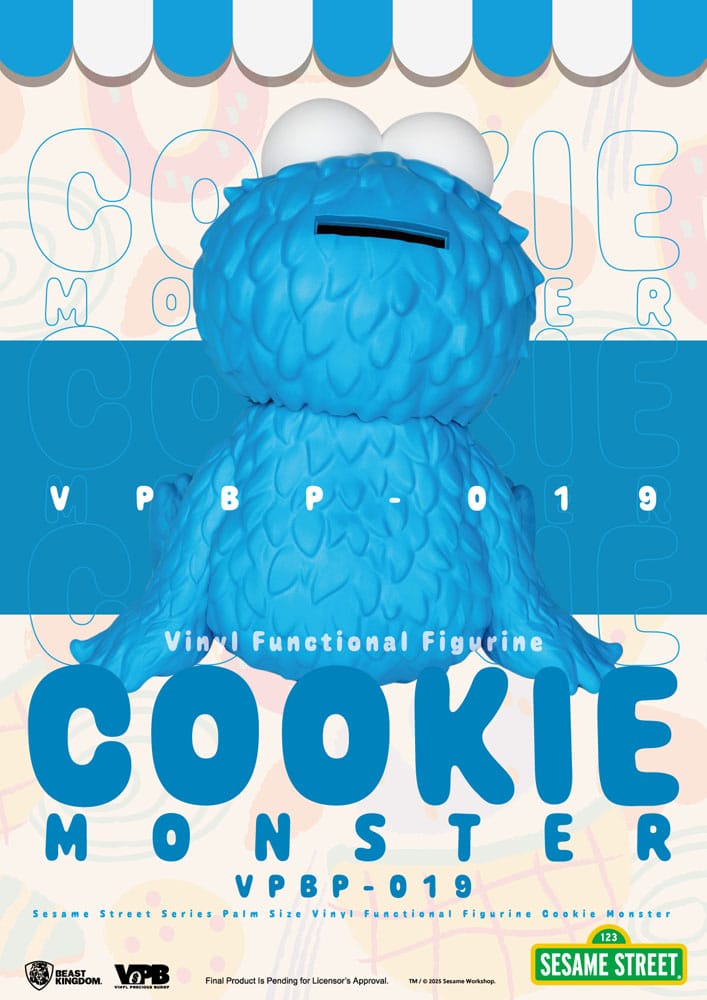 Beast Kingdom Toys Sesamstraße Piggy Cookie Monster Vinyl Spardose
