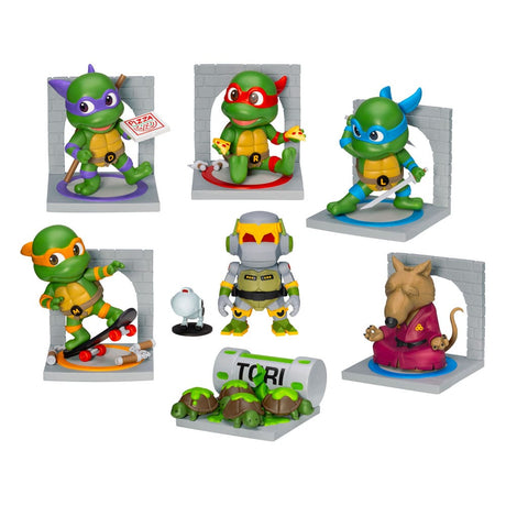 Beast Kingdom Toys Teenage Mutant Ninja Turtles Mini Egg Attack Blind Box Series Sortiment (6) Figuren