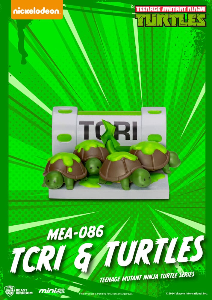 Beast Kingdom Toys Teenage Mutant Ninja Turtles Mini Egg Attack Blind Box Series Sortiment (6) Figuren