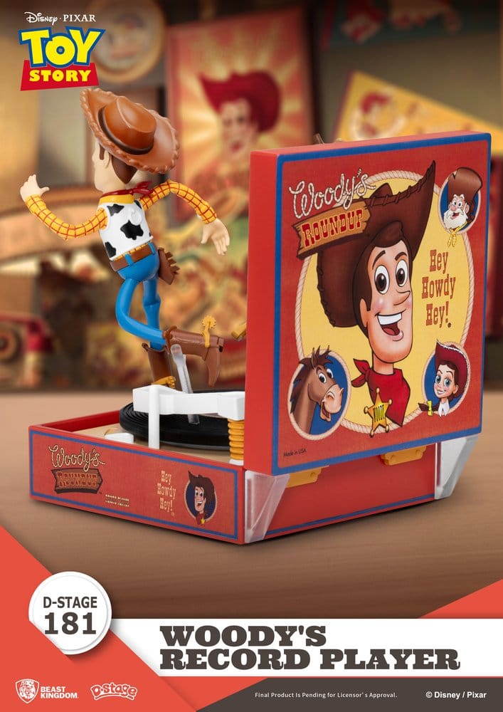 Beast Kingdom Toys Toy Story Record Player Series Woody’s Record Player Figur