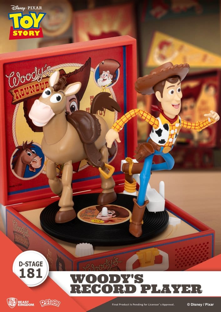 Beast Kingdom Toys Toy Story Record Player Series Woody’s Record Player Figur