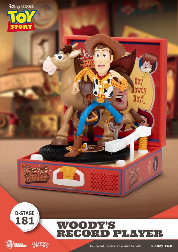 Beast Kingdom Toys Toy Story Record Player Series Woody’s Record Player Figur