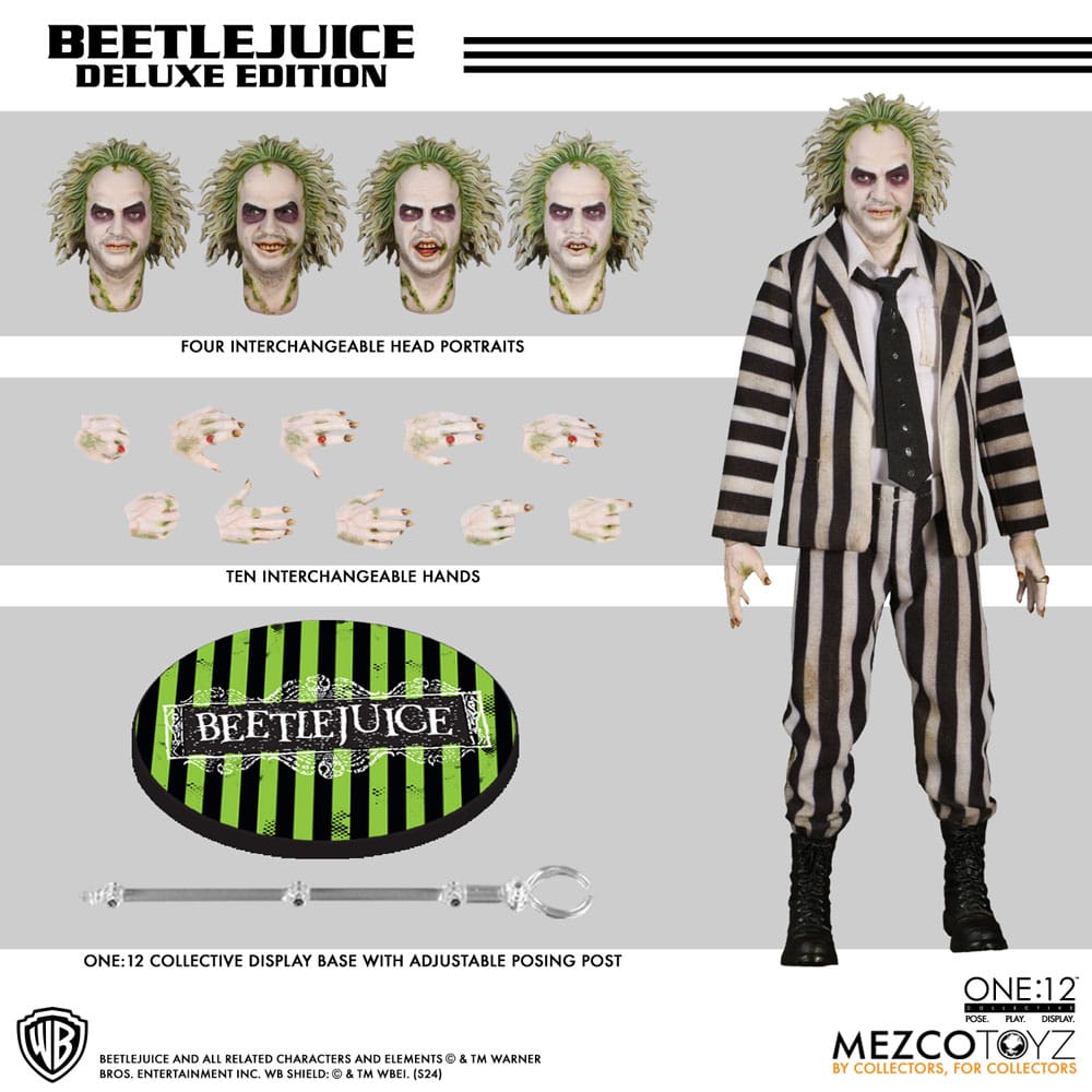 Beetlejuice Actionfigur 1/12 Beetlejuice Deluxe Edition 18 cm