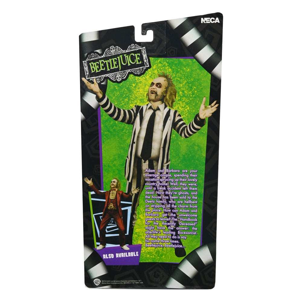 Beetlejuice Black and White Striped Suit Actionfigur