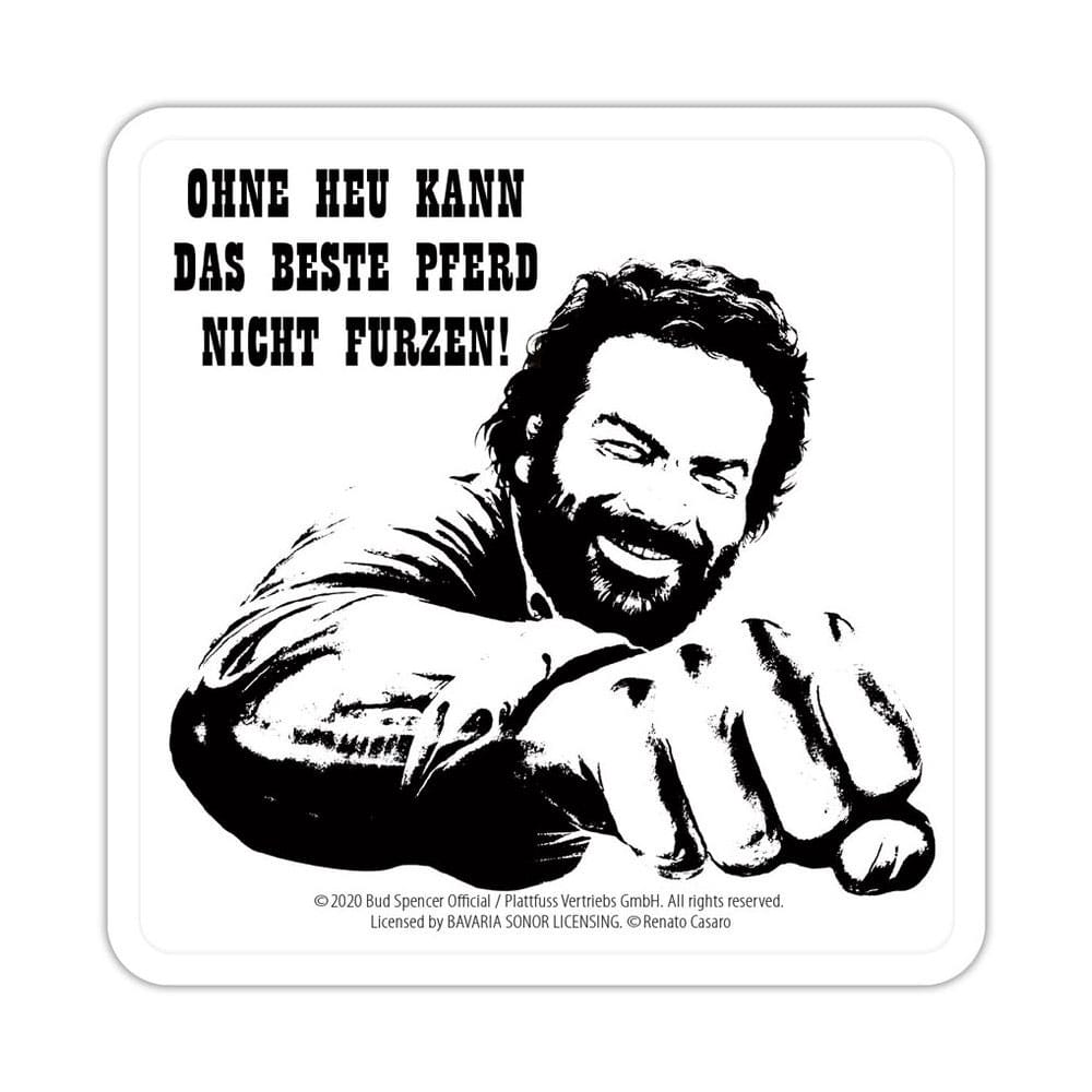 Blechwaren Fabrik Braunschweig Bud Spencer Faust Pferd Bierdeckel Aus Blech
