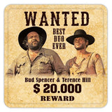 Blechwaren Fabrik Braunschweig Bud Spencer & Terence Hill Wanted Bierdeckel aus Blech