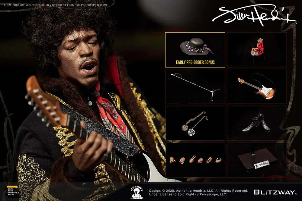 Blitzway Jimi Hendrix 1/6 Actionfigur