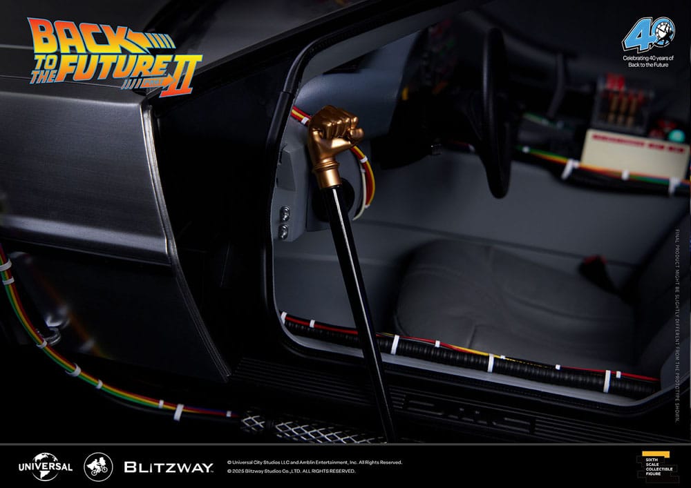 Blitzway Zurück in die Zukunft II DeLorean Zeitmaschine Time Machine Premium UMS 1/6 Fahrzeug