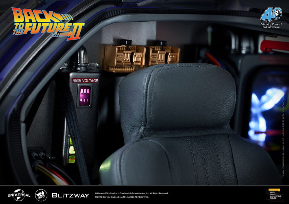 Blitzway Zurück in die Zukunft II DeLorean Zeitmaschine Time Machine Premium UMS 1/6 Fahrzeug