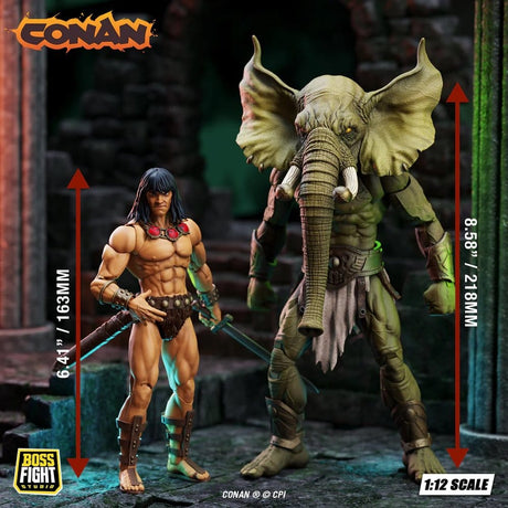 Boss Fight Studio Conan der Barbar Epic H.A.C.K.S. The Tower of the Elephant Set: Young Conan and Yag Kosha