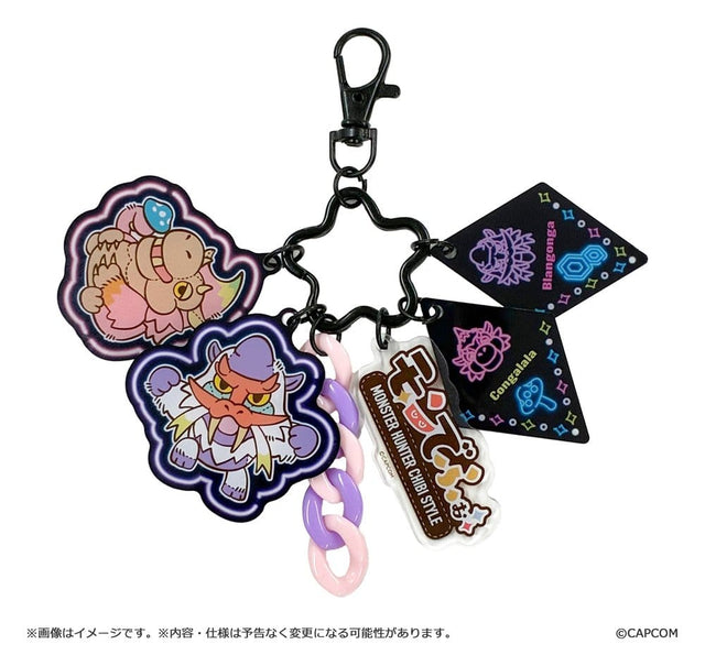 Capcom Monster Hunter Blangonga & Congalala Chibi Style Acryl-Schlüsselanhänger Multi Charm