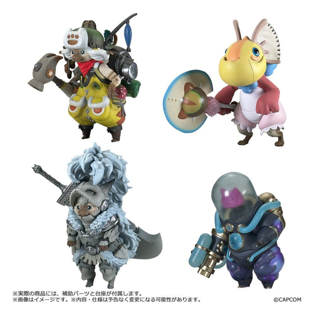 Capcom Monster Hunter Standard Model Plus Palico Collection Vol. 1 Blind Box Minifigur Sortiment (4)