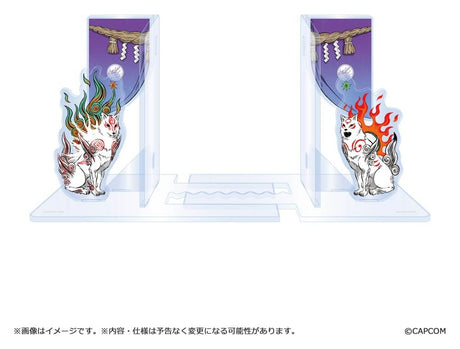 Capcom Okami 20th Anniversary Reprint Art Project Acryl Buchstützen