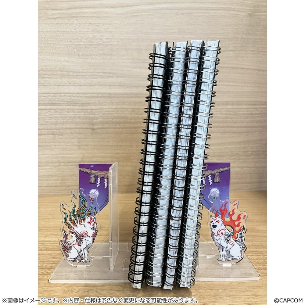 Capcom Okami 20th Anniversary Reprint Art Project Acryl Buchstützen