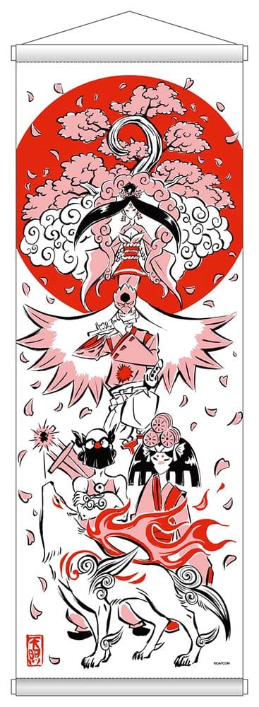Capcom Okami 20th Anniversary Reprint Art Project Wandbehang Spring