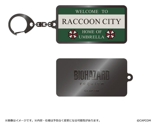 Capcom Resident Evil Requiem Raccoon City Welcome Sign Metall-Schlüsselanhänger