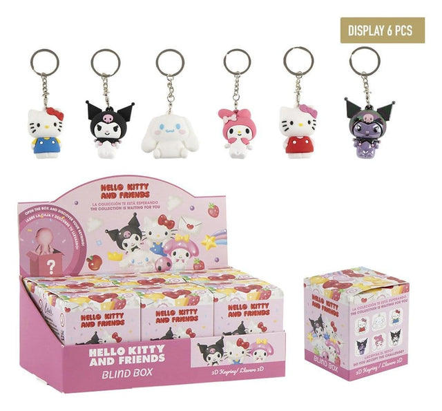 Cerdá Sanrio Hello Kitty Blind Box Schlüsselanhänger Display (6)
