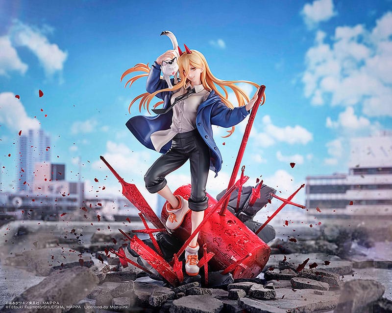 Chainsaw Man - Power & Meowy 28 cm 1/7 Statue Sega Goods