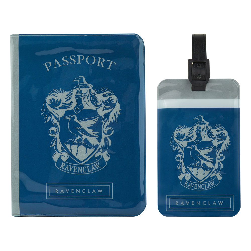 Cinereplicas Harry Potter Ravenclaw Set Kofferanhänger Reisepass Halter
