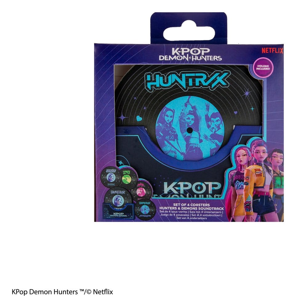 Cinereplicas KPop Demon Hunters Hunters & Demons Soundtrack Untersetzer-Set (4 Stk.)