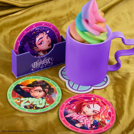 Cinereplicas KPop Demon Hunters HUNTR/X Untersetzer Set (4 Stk.)