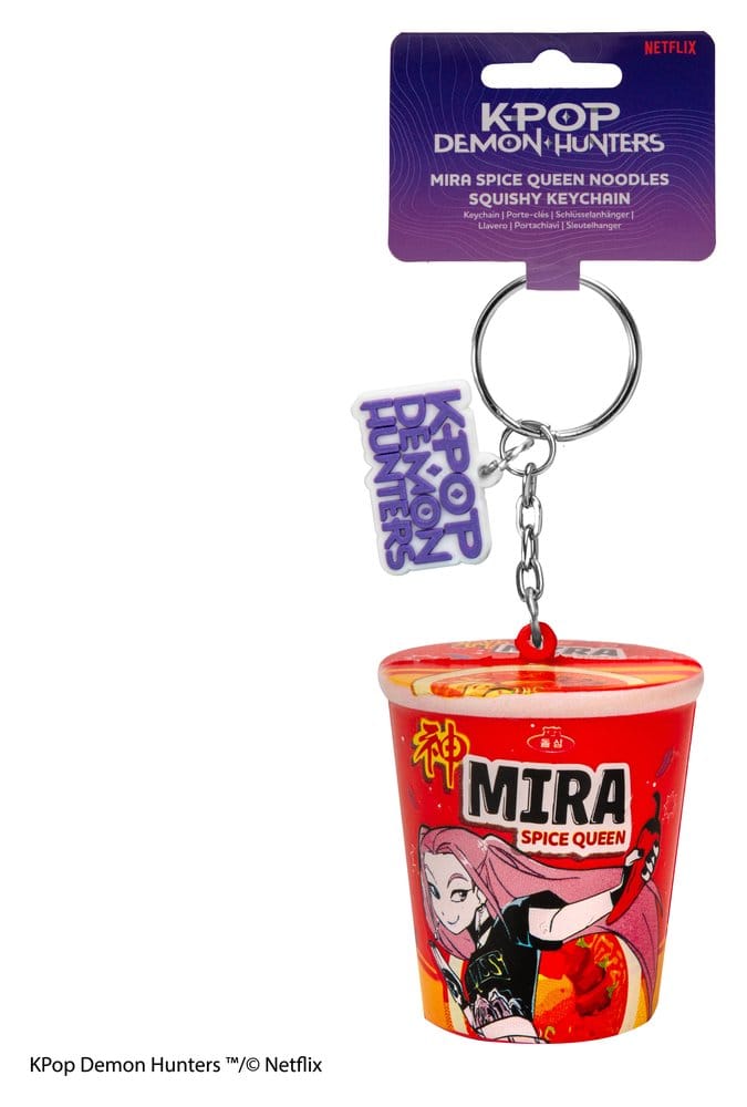 Cinereplicas KPop Demon Hunters Mira Spice Queen Noodles Squishy Schlüsselanhänger