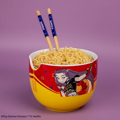 Cinereplicas KPop Demon Hunters Mira Spice Queen Ramen-Schüssel mit Stäbchen