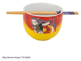 Cinereplicas KPop Demon Hunters Mira Spice Queen Ramen-Schüssel mit Stäbchen