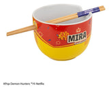 Cinereplicas KPop Demon Hunters Mira Spice Queen Ramen-Schüssel mit Stäbchen