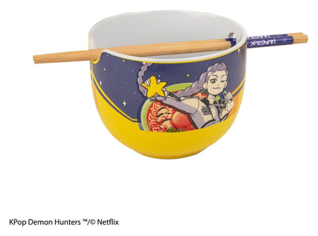 Cinereplicas KPop Demon Hunters Rumi Superstar Flavor Ramen-Schüssel mit Stäbchen