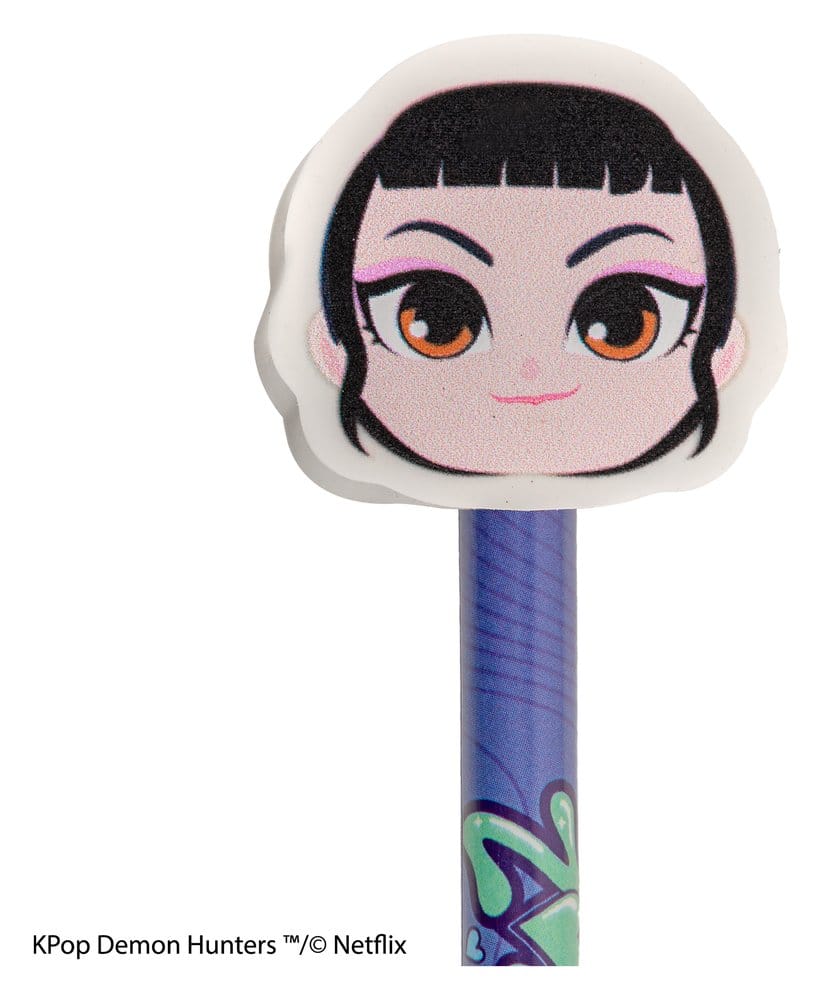 Cinereplicas KPop Demon Hunters Serie 1 Bleistift & Radiergummi Display (30)