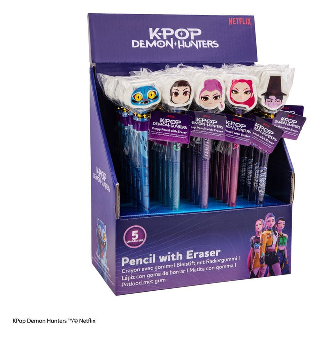 Cinereplicas KPop Demon Hunters Serie 1 Bleistift & Radiergummi Display (30)