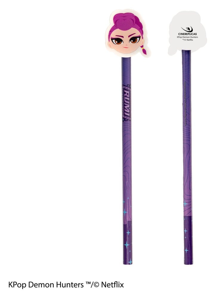 Cinereplicas KPop Demon Hunters Serie 1 Bleistift & Radiergummi Display (30)