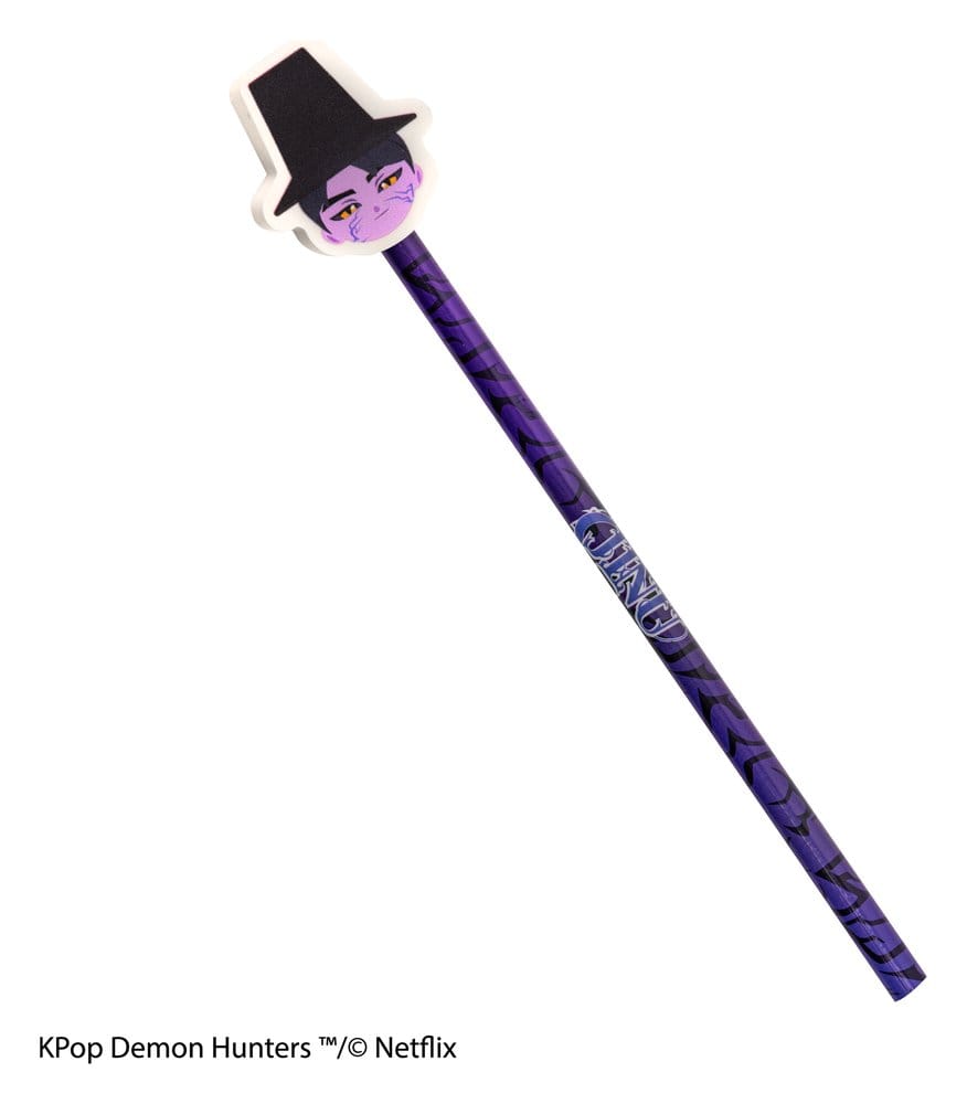 Cinereplicas KPop Demon Hunters Serie 1 Bleistift & Radiergummi Display (30)