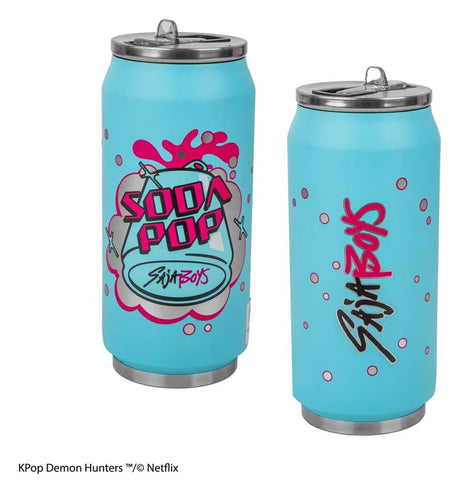 Cinereplicas KPop Demon Hunters Soda Pop Can Thermobecher mit Strohhalm