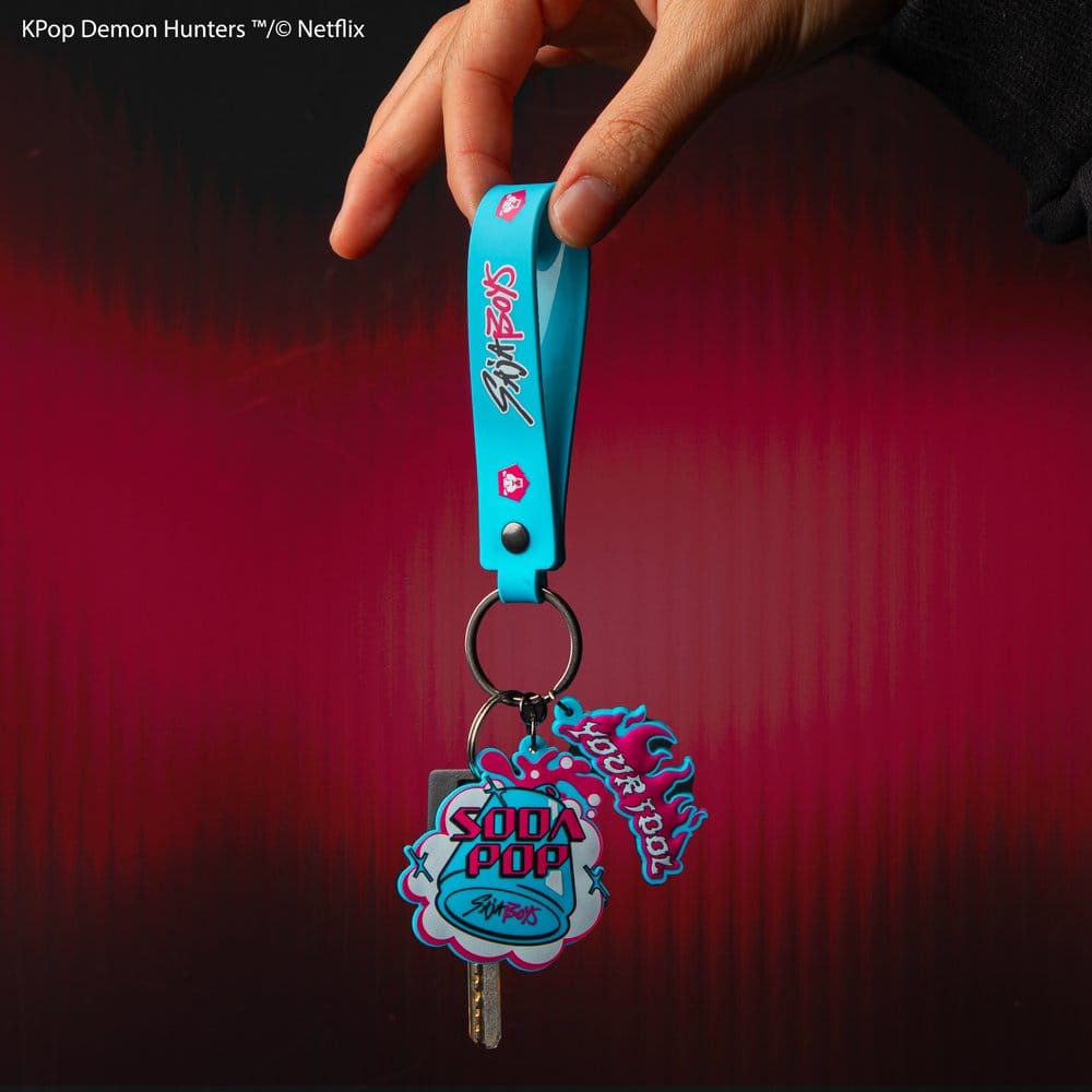 Cinereplicas KPop Demon Hunters Soda Pop Handgelenk-Schlüsselanhänger