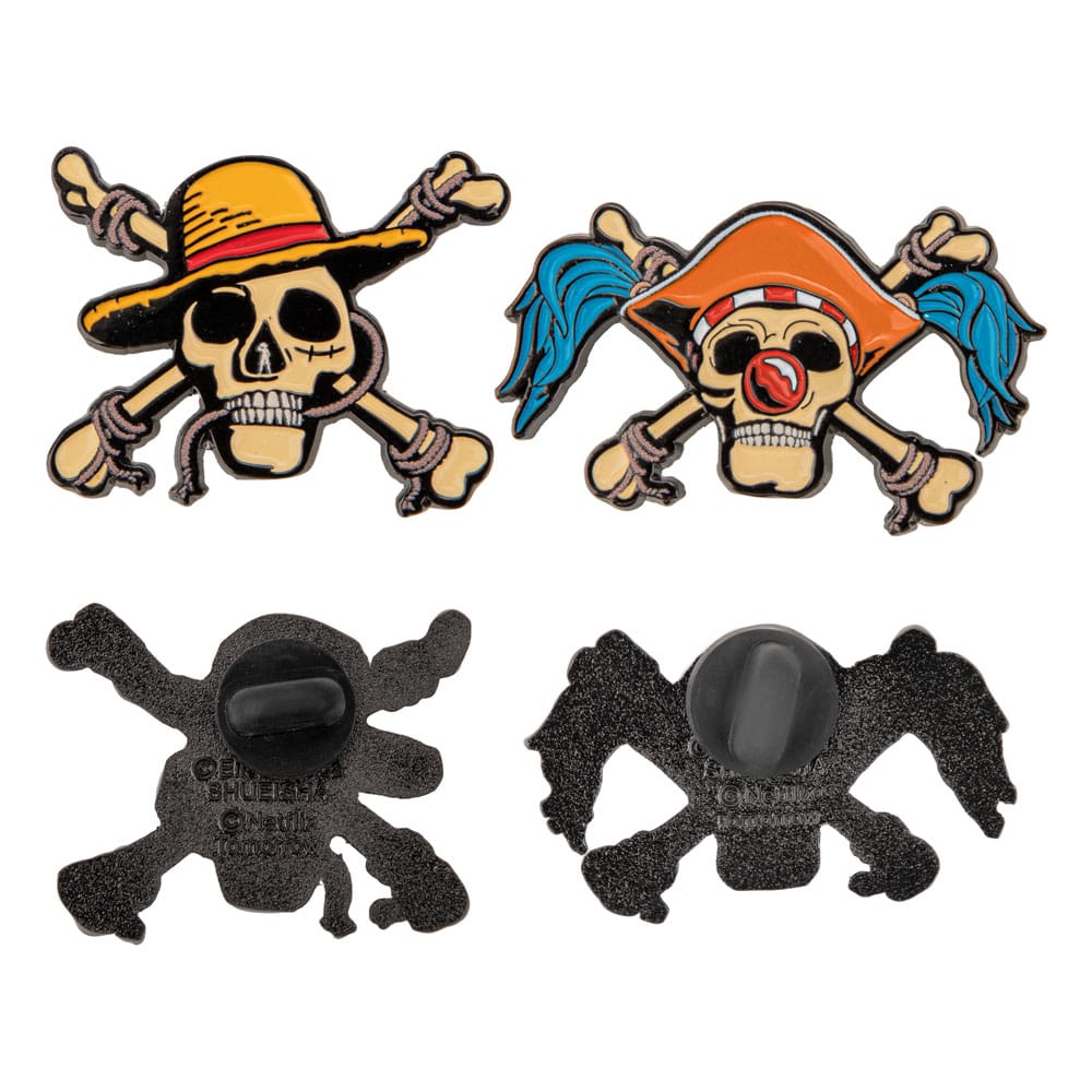 Cinereplicas One Piece Luffy & Buggy 2er-Pack Ansteck-Pins