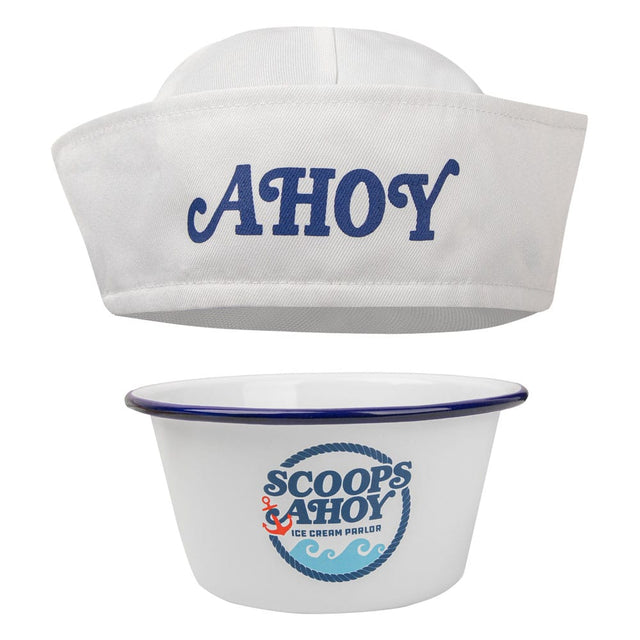 Cinereplicas Stranger Things Scoops Ahoy Eiscreme-Schüssel mit Matrosenmütze