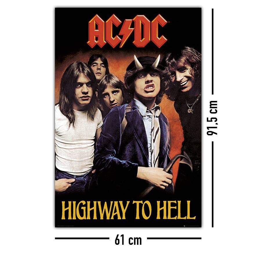 Close Up AC/DC Highway to Hell Poster