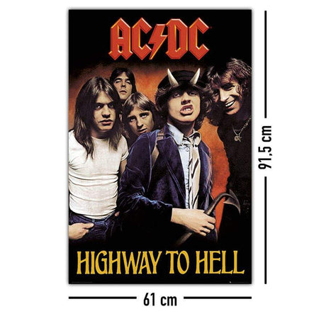 Close Up AC/DC Highway to Hell Poster