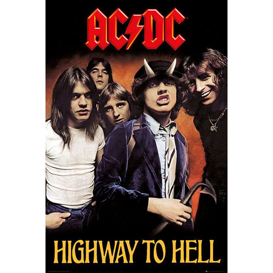 Close Up AC/DC Highway to Hell Poster