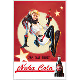 Close Up Fallout 4 Nuka Cola Zap that Thirst! Poster