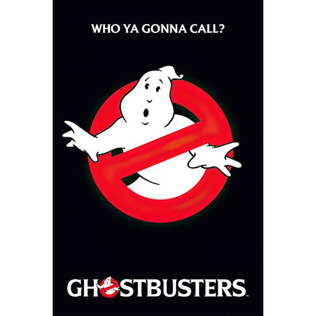 Close Up Ghostbusters Logo Poster