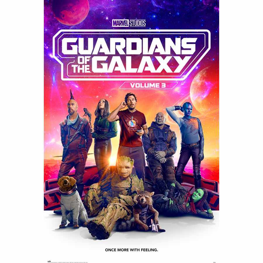 Close Up Guardians of the Galaxy Vol. 3 Once More With Feeling Poster