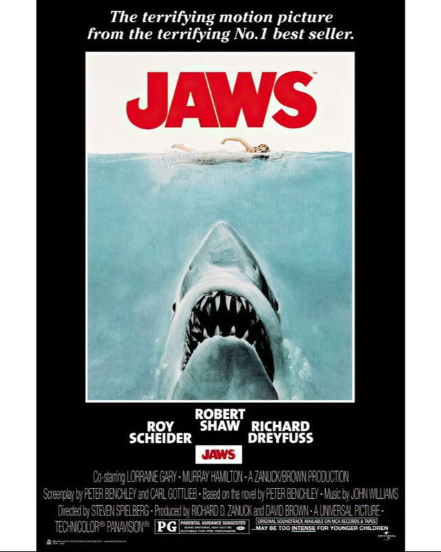 Close Up Jaws Der weiße Hai Poster