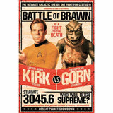 Close Up Star Trek Kirk VS Gornstar Poster